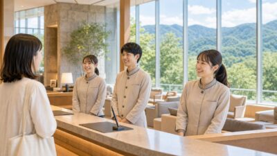 夏休みのリゾートバイトでフロント補助はきつい？仕事内容・向き不向きを解説