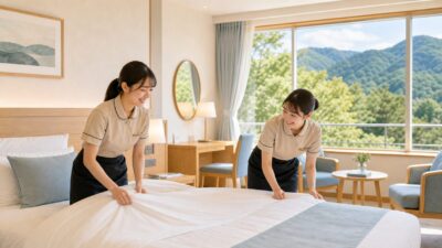 夏休みのリゾートバイトで客室清掃はきつい？仕事内容・向き不向きを解説