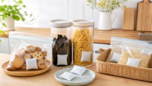 クッキーや海苔がしける時の対策｜食品用乾燥剤と保存袋の選び方