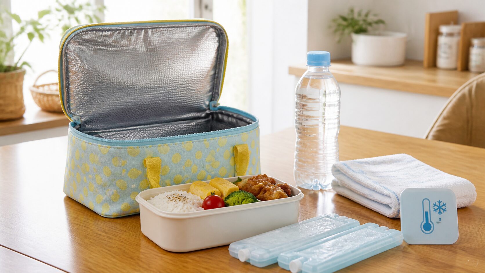 ランチバッグの保冷剤がすぐ溶ける時の対策|お弁当を冷やしやすい選び方