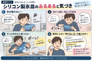 シリコン製氷皿の氷が取れない原因は？押し出しやすい製氷皿の選び方