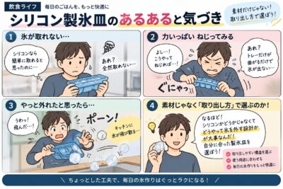シリコン製氷皿の氷が取れない原因は？押し出しやすい製氷皿の選び方