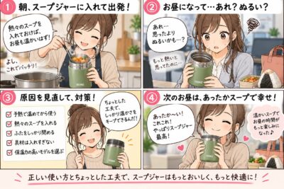 スープジャーの選び方まとめ｜容量・保温・漏れ・洗いやすさで比較