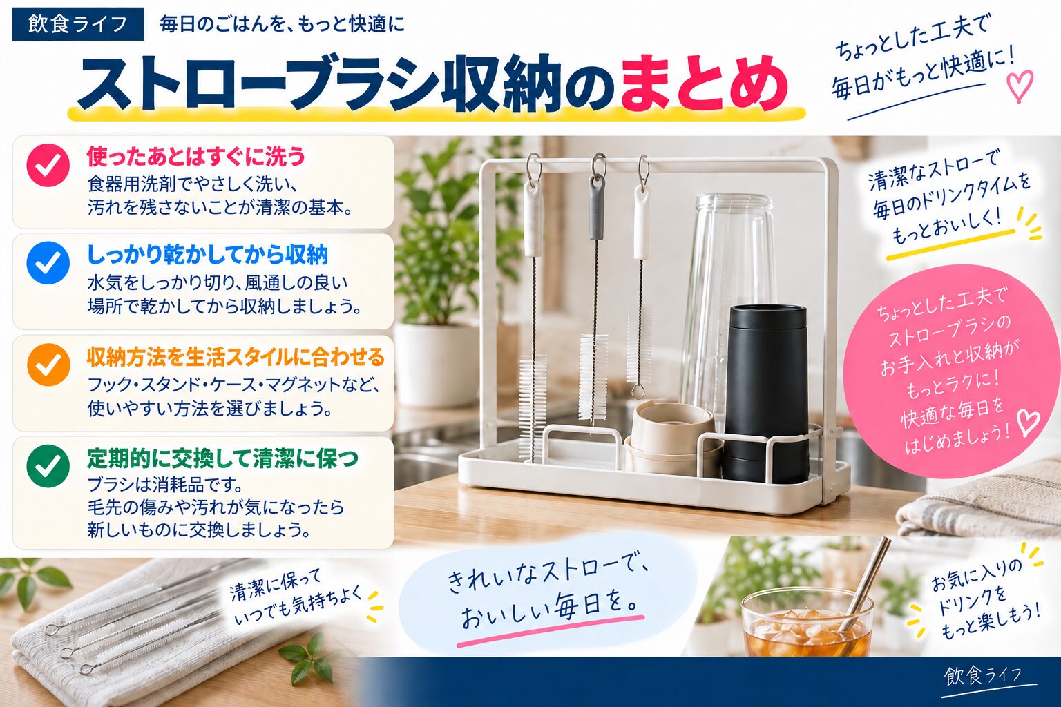 ストローブラシ収納のまとめ