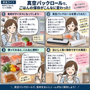 真空パック袋はロールとカット済みどっち？冷凍保存で失敗しない選び方