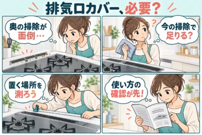 排気口カバーは必要？sakuraku奥行伸縮タイプが向く人・いらない人