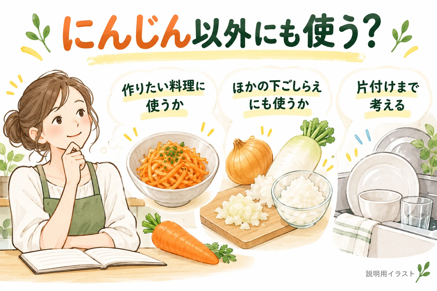 普段の料理と片付けから購入を考える