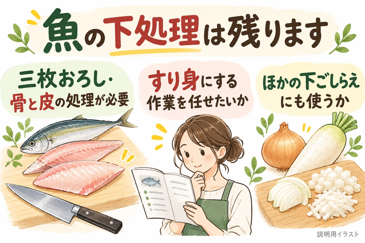魚の下処理と他の用途も含めて選ぶ