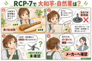 レコルト ボンヌRCP-7で大和芋・自然薯のとろろは作れる？長いもの公式手順を流用しない