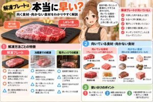 解凍プレートは本当に早い？向く食材と向かない食材